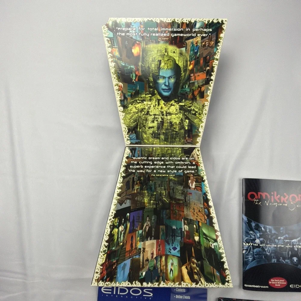 Omikron The Nomad Soul Trapezoid Big Box PC David Bowie W/ Manual